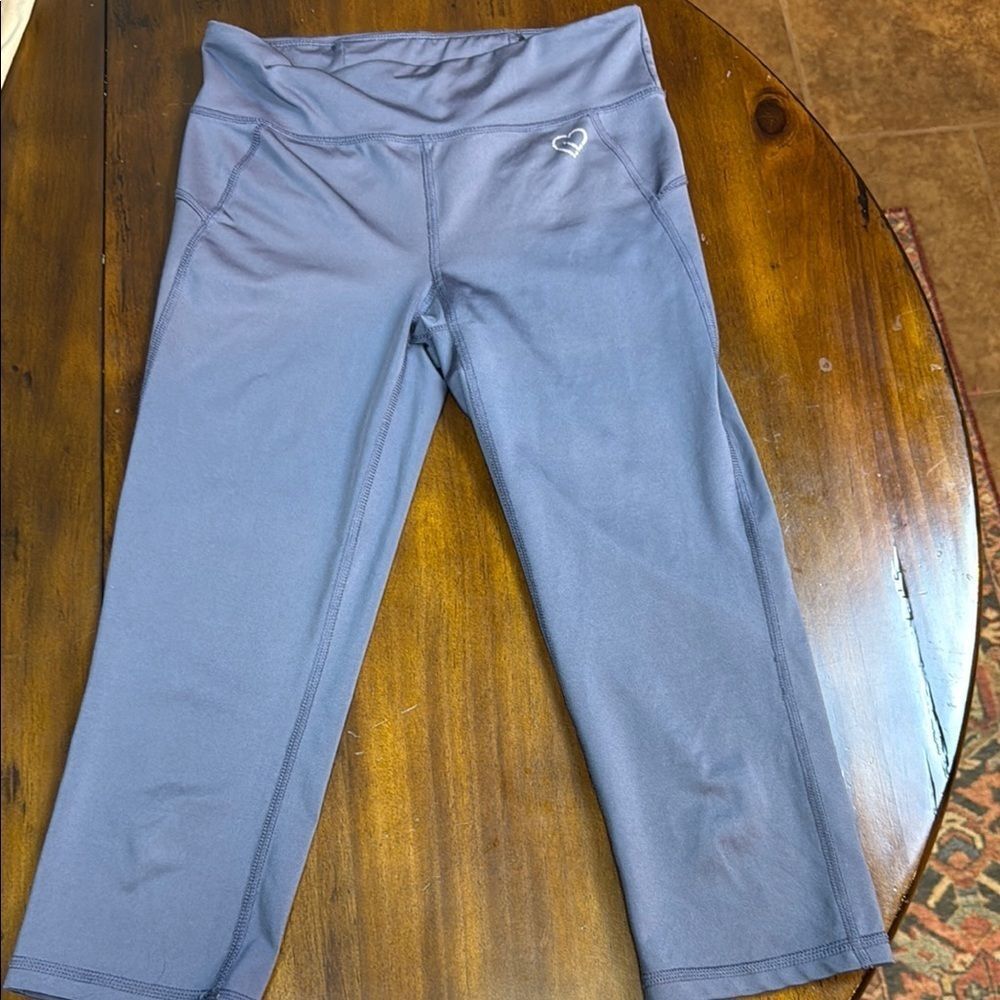 Aeropostale Live Love Dream Gray Leggings, Medium